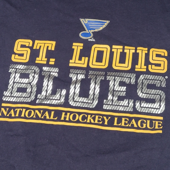 NHL Youth St. Louis Blues Blue Team Logo T-Shir - Picture 3 of 6